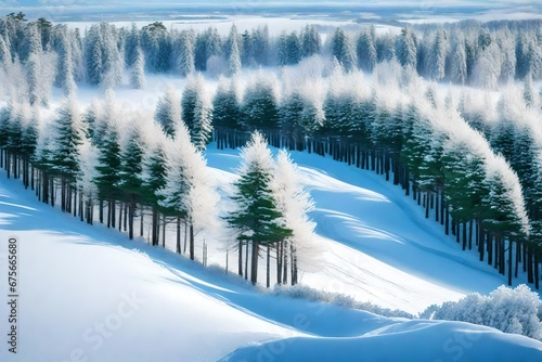 snow covered trees in winter © CREATER CENTER