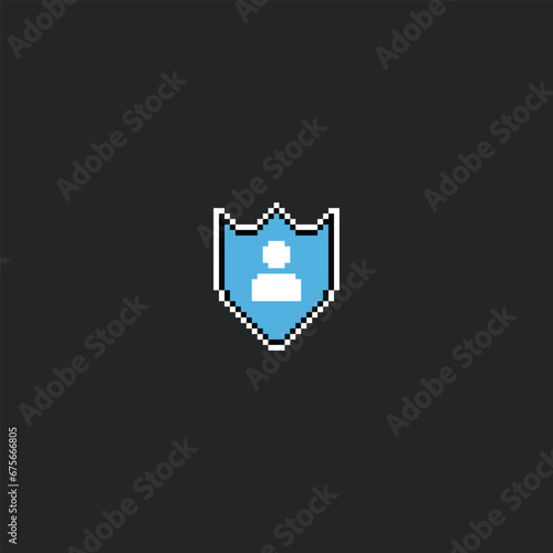 this is privacy icon in pixel art with simple color and black background ,this item good for presentations,stickers, icons, t shirt design,game asset,logo and your project