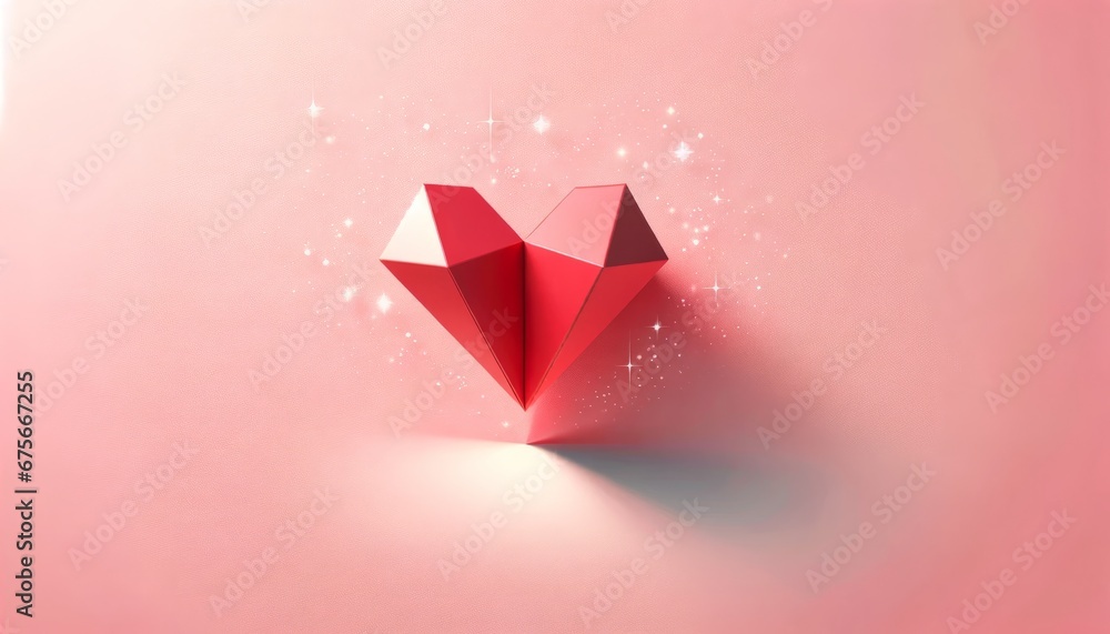 Minimalistic Red Heart Illustration for Valentine's Day Marketing Minimalistic Red Heart Illustration for Valentine's Day Marketing
