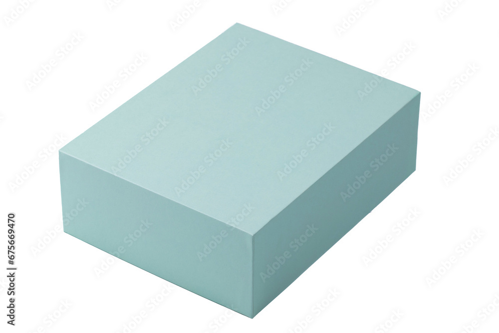 layout of a square cardboard packaging box, isolate on a white background layout of a square cardboard packaging box, isolate on a white background