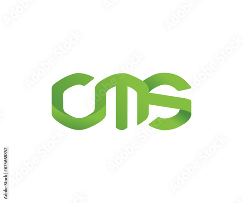 CMS letter logo design vector