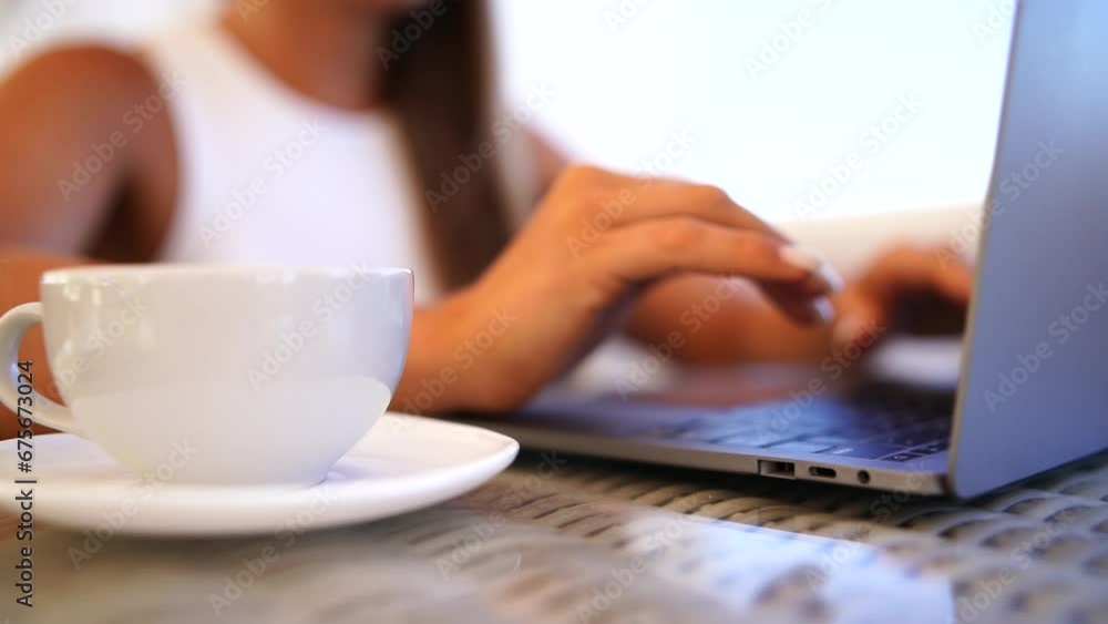Woman coffee cafe macbook. Woman sitting at a coffee shop with mobile phone drinking coffee and looking away. Caucasian female relaxing at a cafe. Woman coffee cafe macbook. Woman sitting at a coffee shop with mobile phone drinking coffee and looking away. Caucasian female relaxing at a cafe.