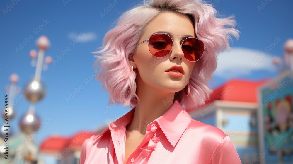 Style Woman Walking Enjoys Wonderful Atmosphere, Gradient Color Background, Background Images , Hd Wallpapers Style Woman Walking Enjoys Wonderful Atmosphere, Gradient Color Background, Background Images , Hd Wallpapers