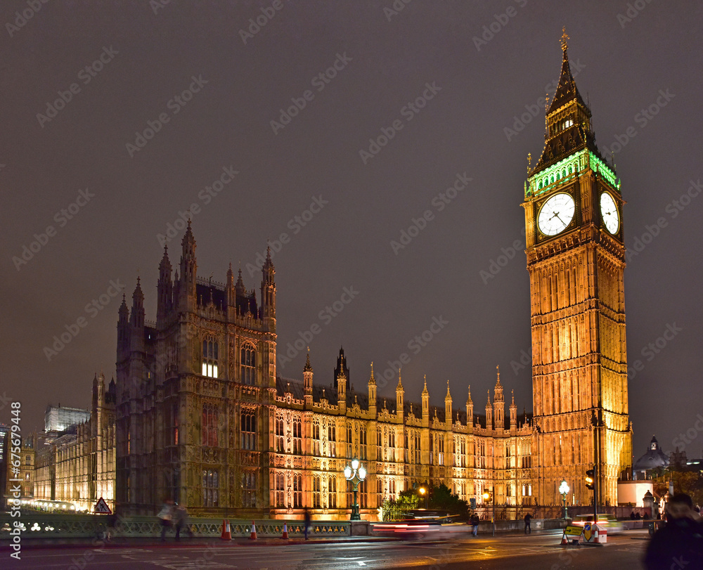 Obraz premium British Landmark Big Ben Night View