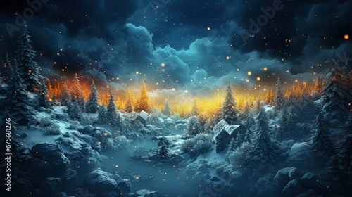 Aerial Top View Snow Covered Forest, Ultra Bright Colors, Background Images , Hd Wallpapers © IMPic