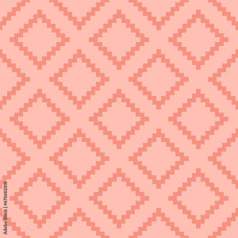 Seamless pattern with pink kilim design Seamless pattern with pink kilim design