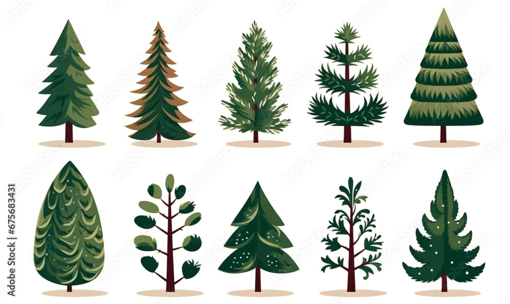 Cartoon flat illustrations isolated on simple background Cartoon flat illustrations isolated on simple background