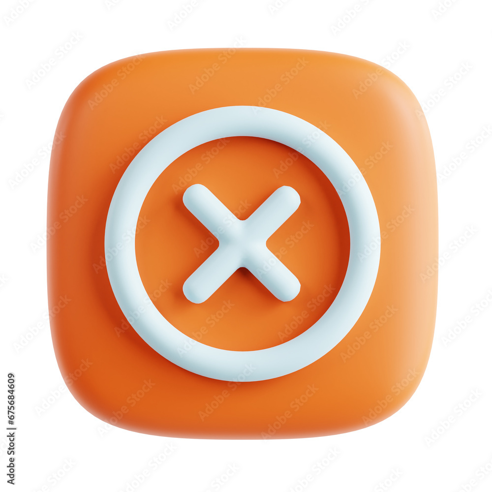 cancel 3D Button Illustration cancel 3D Button Illustration