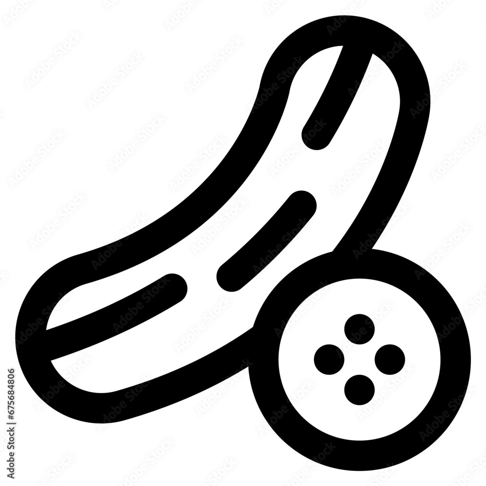 cucumber icon vector illustration asset element cucumber icon vector illustration asset element