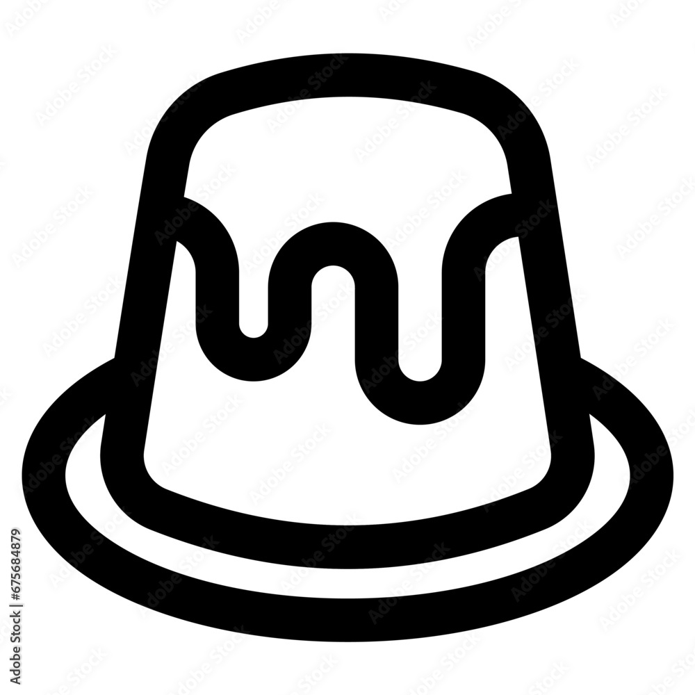 pudding icon vector illustration asset element pudding icon vector illustration asset element
