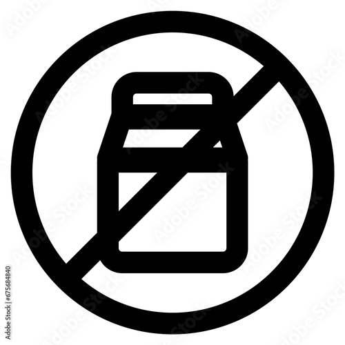 no milk icon vector illustration asset element