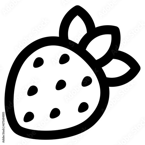 strawberry icon vector illustration asset element