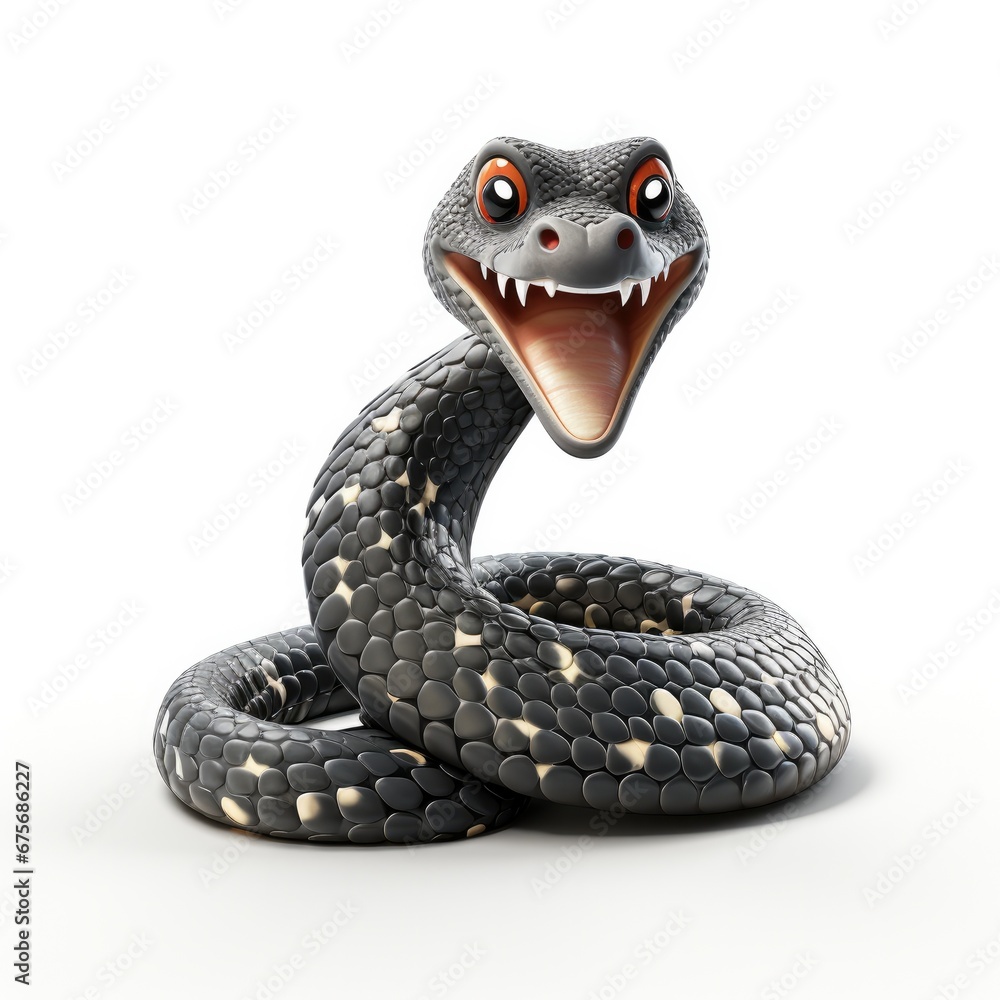 Fototapeta premium cobra cartoon character