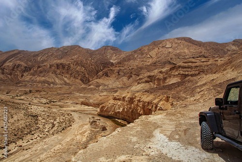 The Negev mountain desert view.