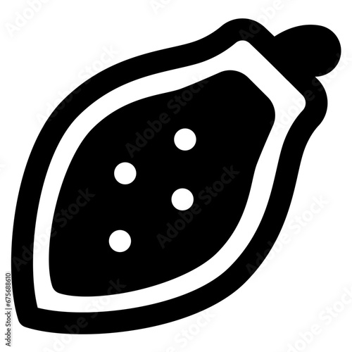 papaya icon vector illustration asset element