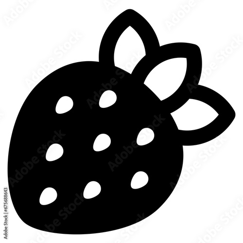 strawberry icon vector illustration asset element