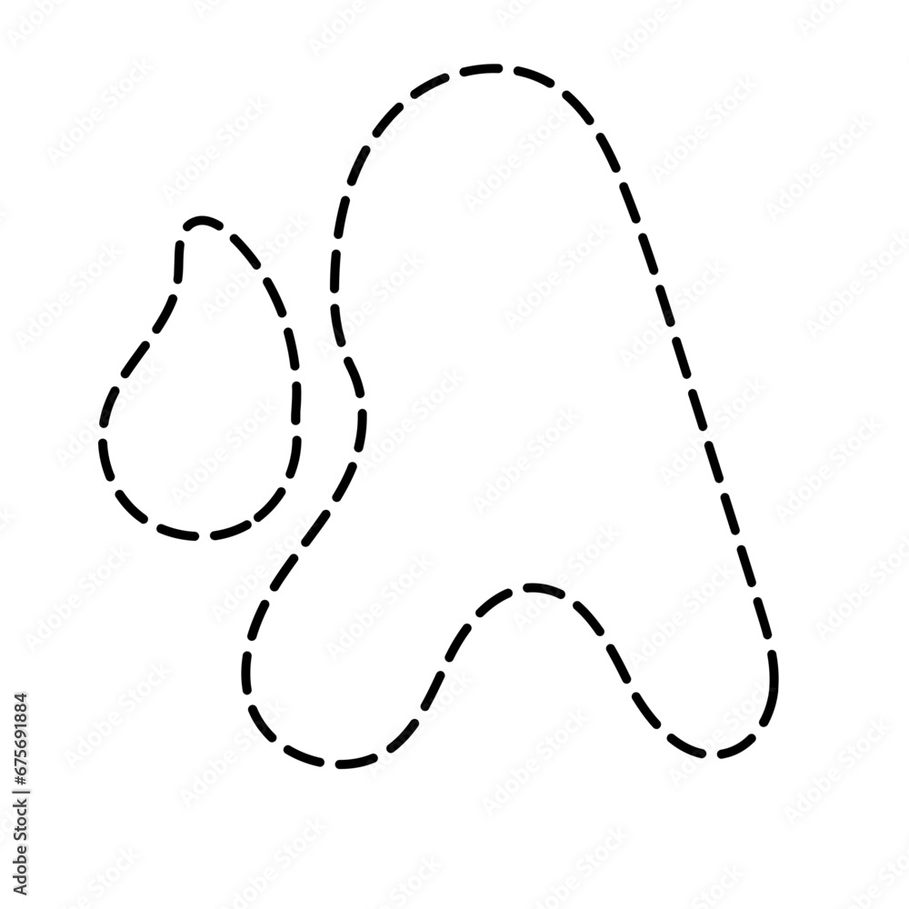 multiple aesthetic blob with leave and dashline shape multiple aesthetic blob with leave and dashline shape