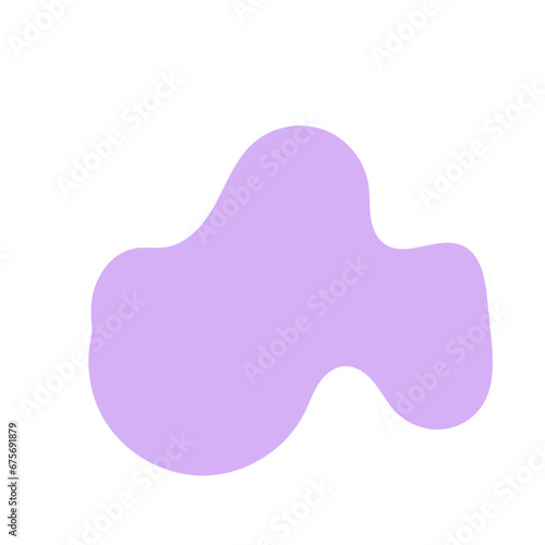 multiple aesthetic blob with leave and dashline shape  photo