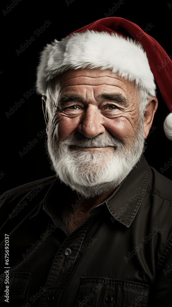 Jolly Santa Claus Portrait with Festive Cheer
Jolly Santa Claus Portrait with Festive Cheer
