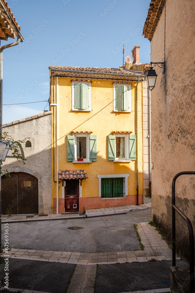 A view of Néoules in the Var department in the Provence Alpes Côte d'Azur region of France.