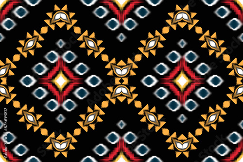Ikat Pattern Ethnic Geometric native tribal boho motif aztec textile fabric carpet mandalas African American background backdrop illustrations tile paper flower texture fabric ceramic wallpaper
