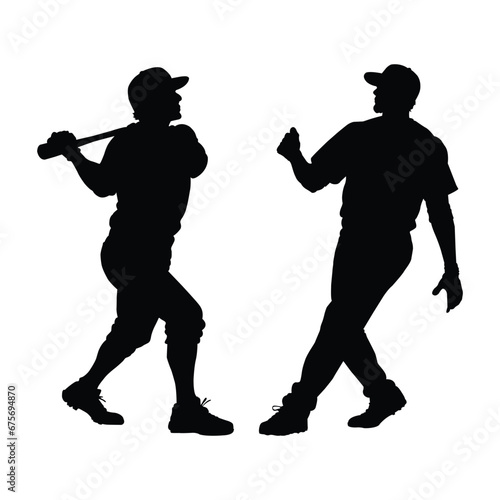 Baseball Player Silhouettes