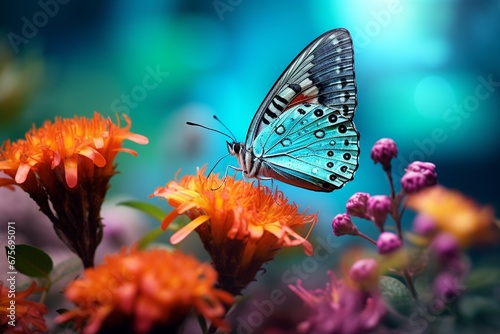 Floral Elegance Butterfly in Isolation © MT Studio