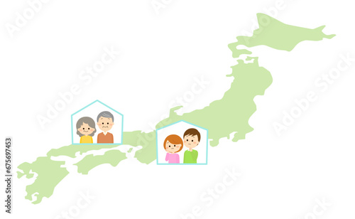 田舎で暮らす高齢の親を心配する夫婦