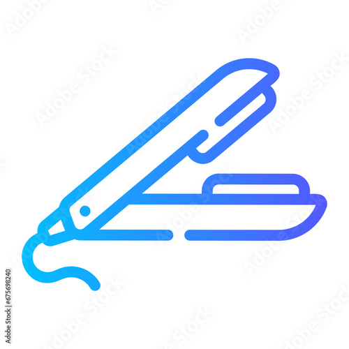 straightener Line Gradient Icon