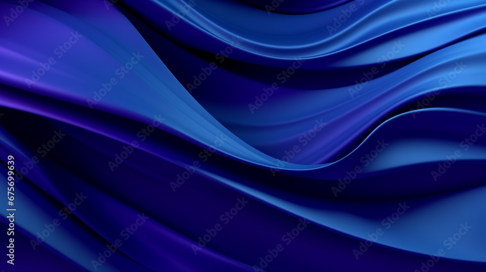 Opulent 3D Wavy Textured Background with Geometric Surface in Royal Blue Hues. Opulent 3D Wavy Textured Background with Geometric Surface in Royal Blue Hues.