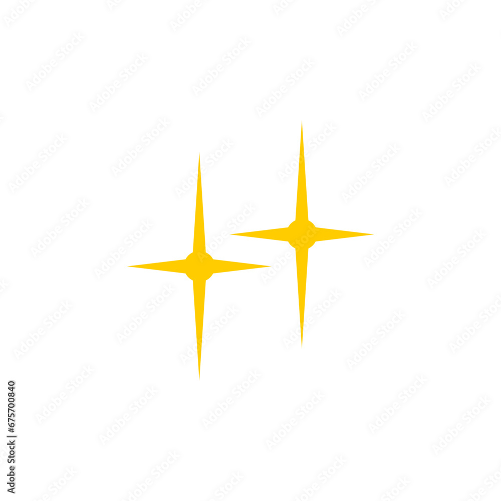 Obraz premium set of vector sparkling star elements simple