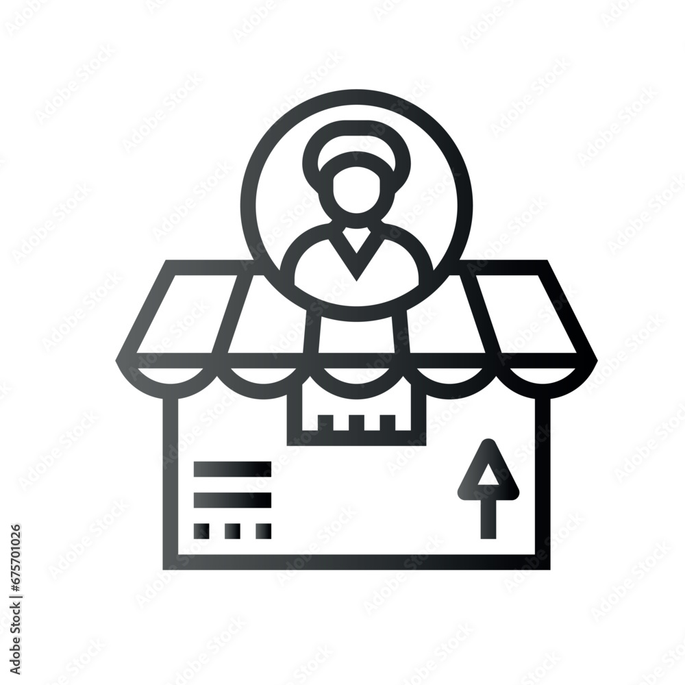 Very Clear black gradient vector ICON on white background for business and infographic designs Very Clear black gradient vector ICON on white background for business and infographic designs