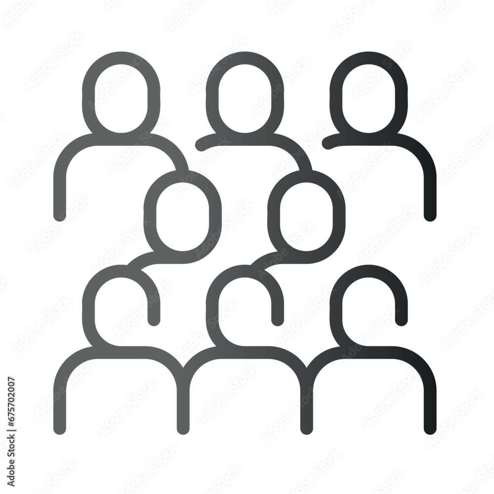Very Clear black gradient vector ICON on white background for business and infographic designs Very Clear black gradient vector ICON on white background for business and infographic designs