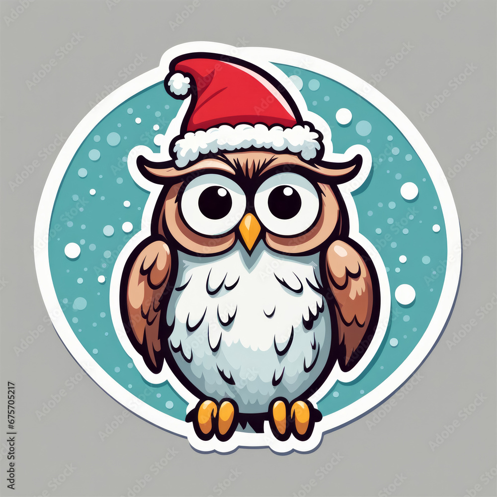Weihnachten mit Tieren, Sticker, generated image Weihnachten mit Tieren, Sticker, generated image