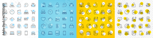 Vector icons set of Tv stand, Support and File storage line icons pack for web with 5g upload, Fuel price, Food delivery outline icon. Cross sell, Smile chat, Fake news pictogram. Vector