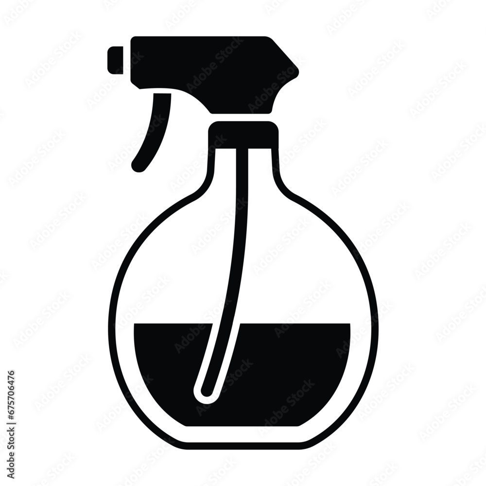 Cleaning spray bottle icon vector on trendy design Cleaning spray bottle icon vector on trendy design