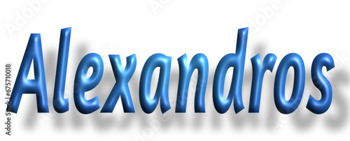 Alexandros - light blue/ blue color - writen name - ideal for websites, emails, presentations, greetings, banners, cards, books, t-shirt, sweatshirt, prints, cricut, silhouette,
