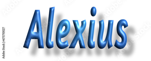 Alexius - light blue/ blue color - writen name - ideal for websites, emails, presentations, greetings, banners, cards, books, t-shirt, sweatshirt, prints, cricut, silhouette,
 photo
