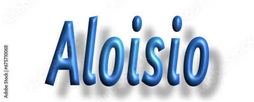 Aloisio - light blue/ blue color - writen name - ideal for websites, emails, presentations, greetings, banners, cards, books, t-shirt, sweatshirt, prints, cricut, silhouette,
