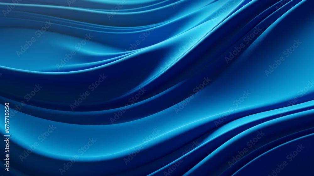 Fototapeta premium Sapphire Serenity on 3D Wavy Textured Background with Geometric Surface. Different Color.