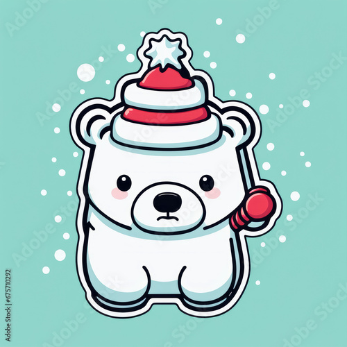Weihnachten mit Tieren  Sticker  generated image