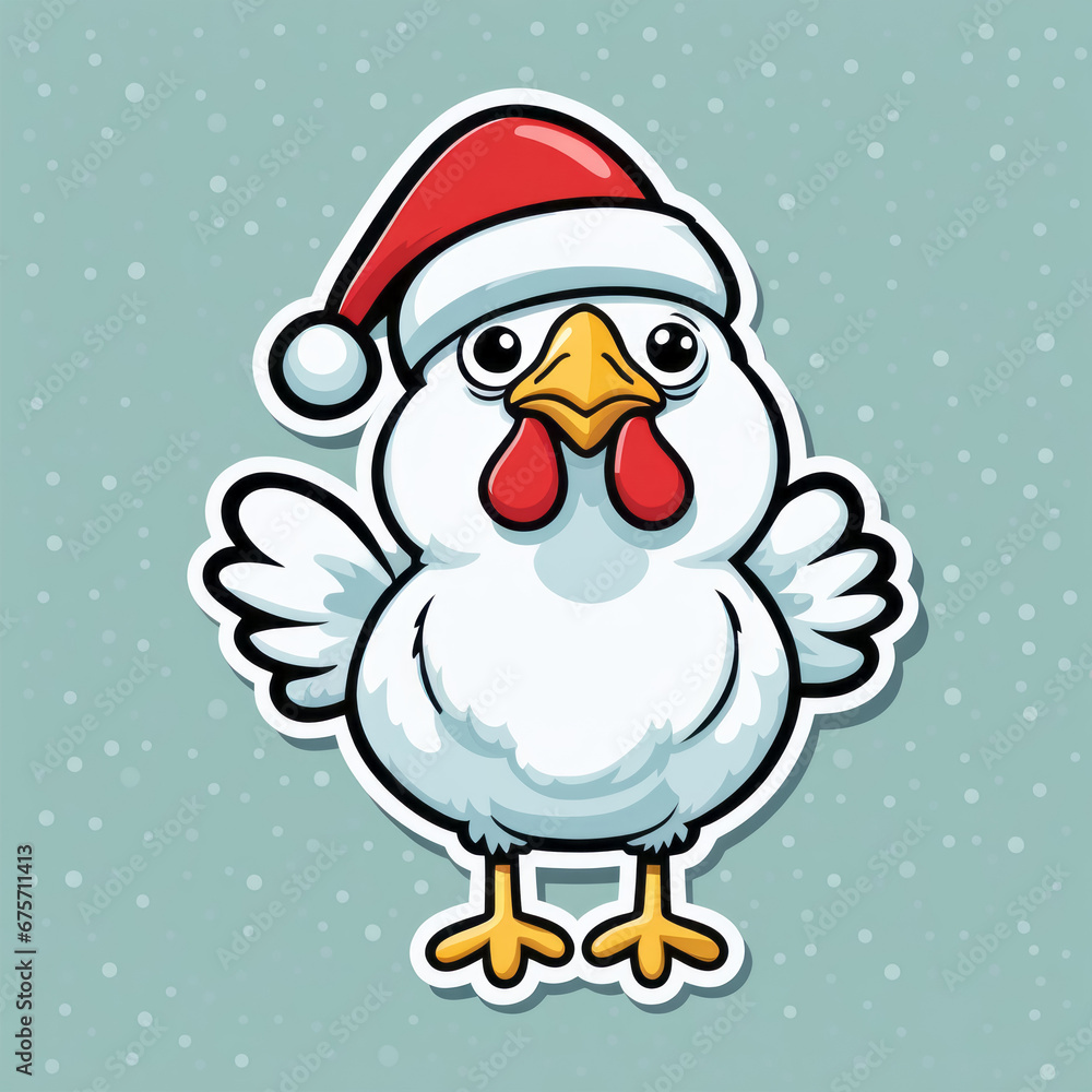 Weihnachten mit Tieren, Sticker, generated image Weihnachten mit Tieren, Sticker, generated image