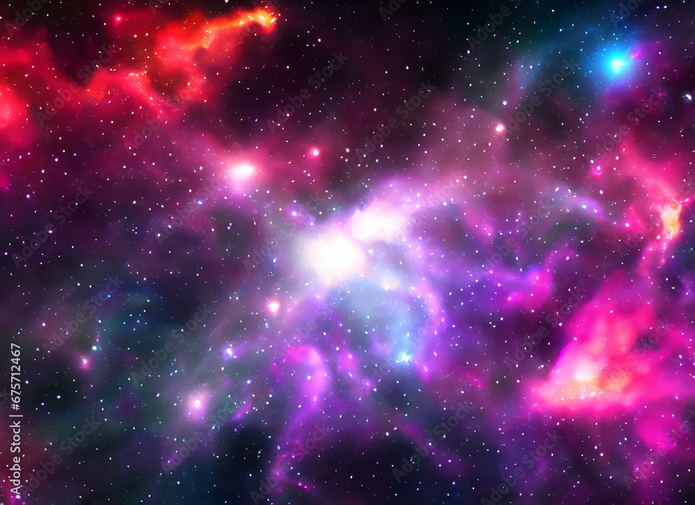 Nebula and galaxies in space. Abstract cosmos background Nebula and galaxies in space. Abstract cosmos background