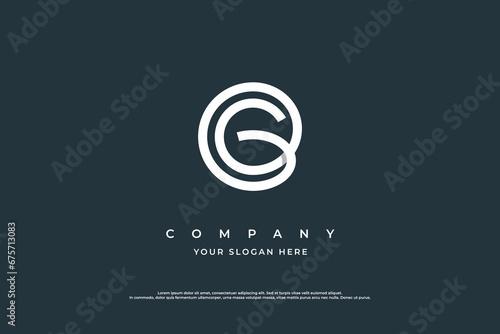  Initial Letter G Logo Design Vector