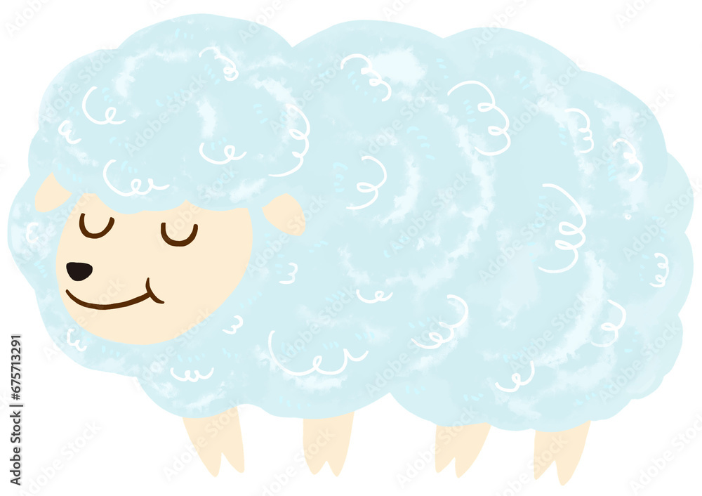 sheep CUTE cartoon hand drawn animal sheep CUTE cartoon hand drawn animal
