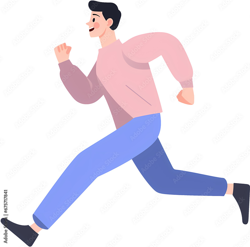 running man running jogging. running sport concept. illustration running man running jogging. running sport concept. illustration
