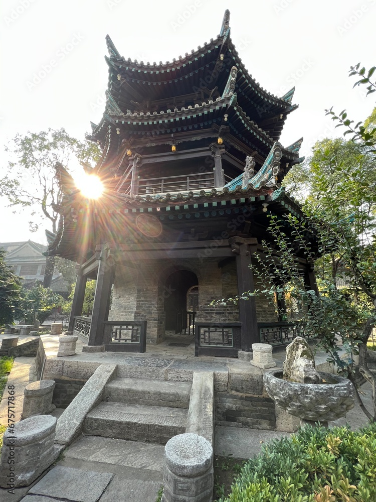 chinese temple in the park