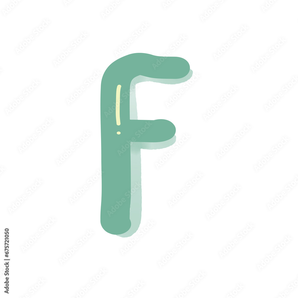 green letter F green letter F
