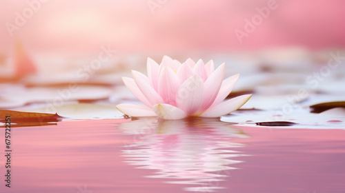 beautiful pink lotus on the pond, water lily, harmony, meditation, relaxation, zen, calm, spa, flower, plant, nature, floral, bloom, spring, blossom, lake, river, source, tenderness, petals