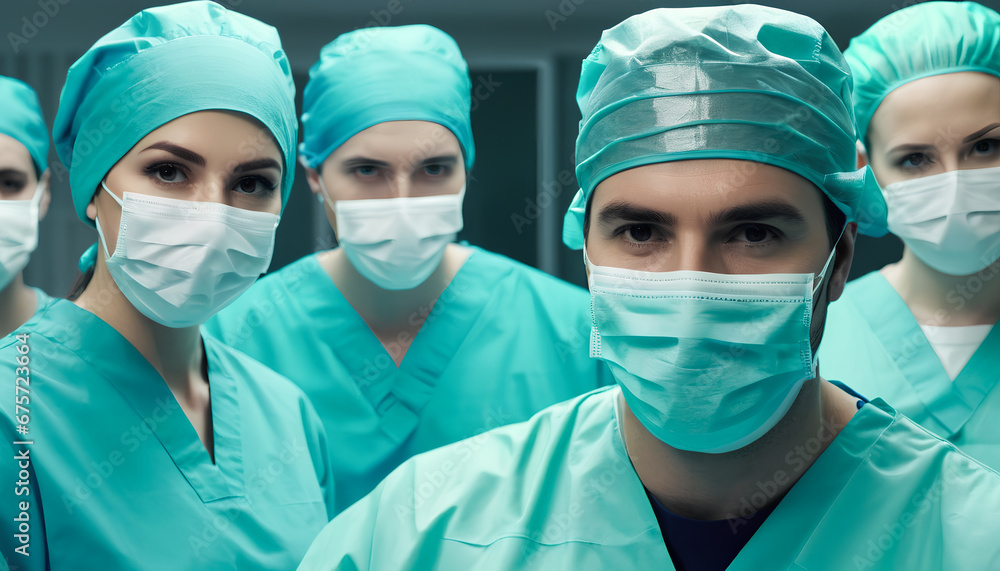 performing a complex surgery. precision and teamwork in the operating room, generative AI performing a complex surgery. precision and teamwork in the operating room, generative AI